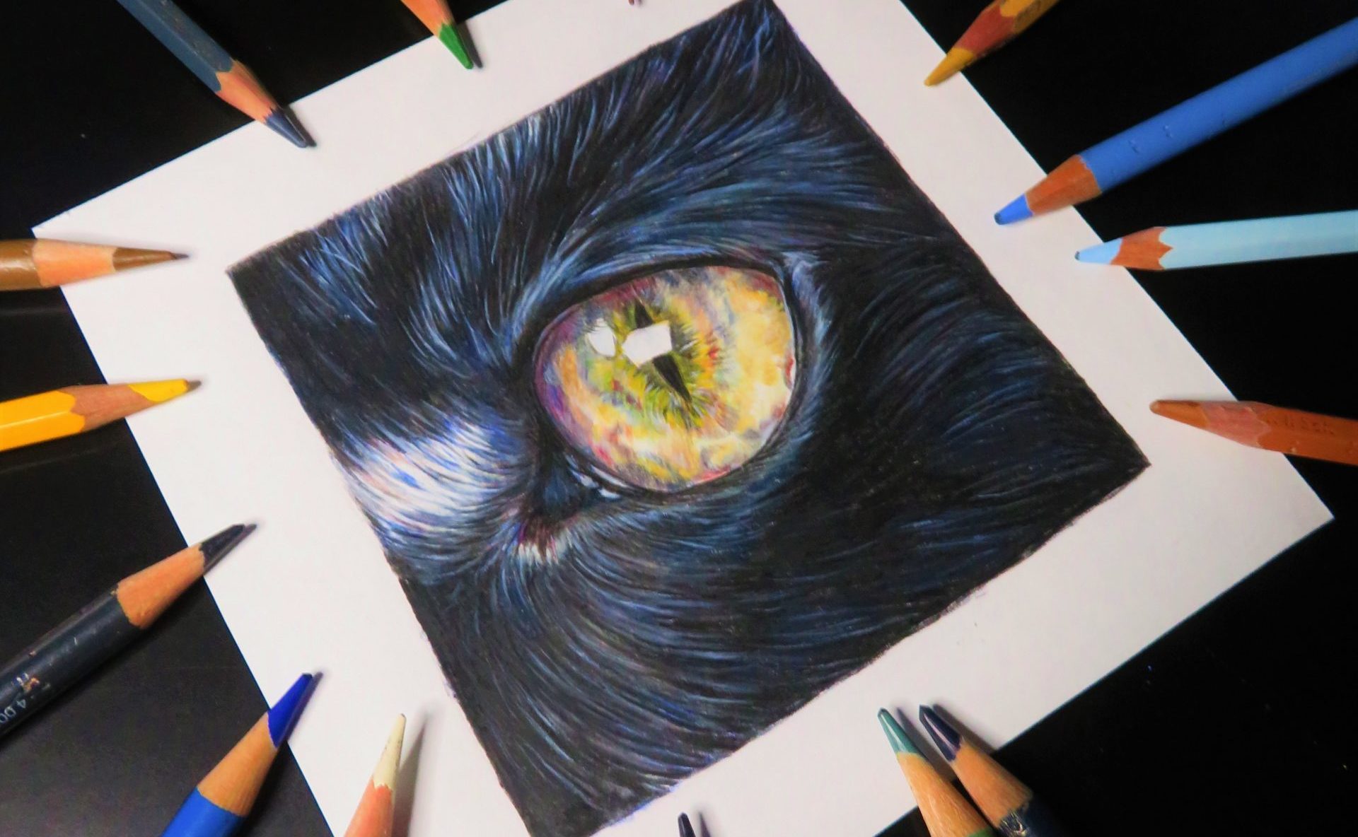 Draw With Me - A cat's eye - Akasha Mead's Studio Update Draw With Me - A cat's eye - Akasha Mead's Studio Update