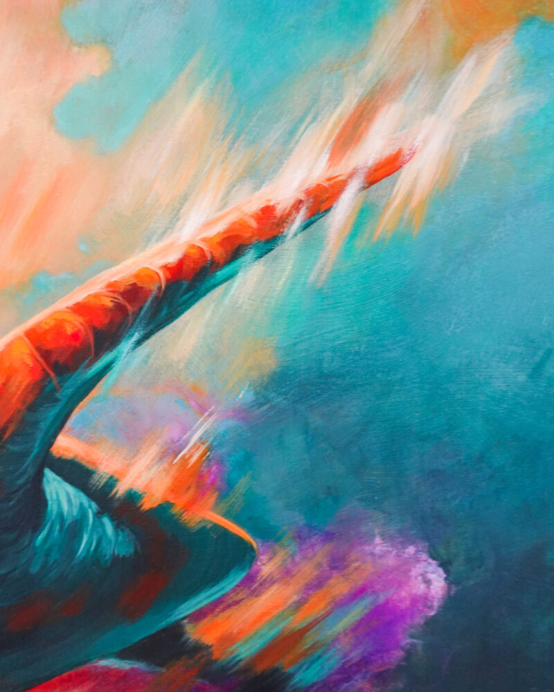"Return to Warmer Waters" original artwork - Image 4