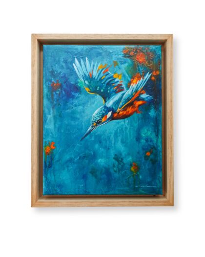 "Kingfisher Study IV" original artwork