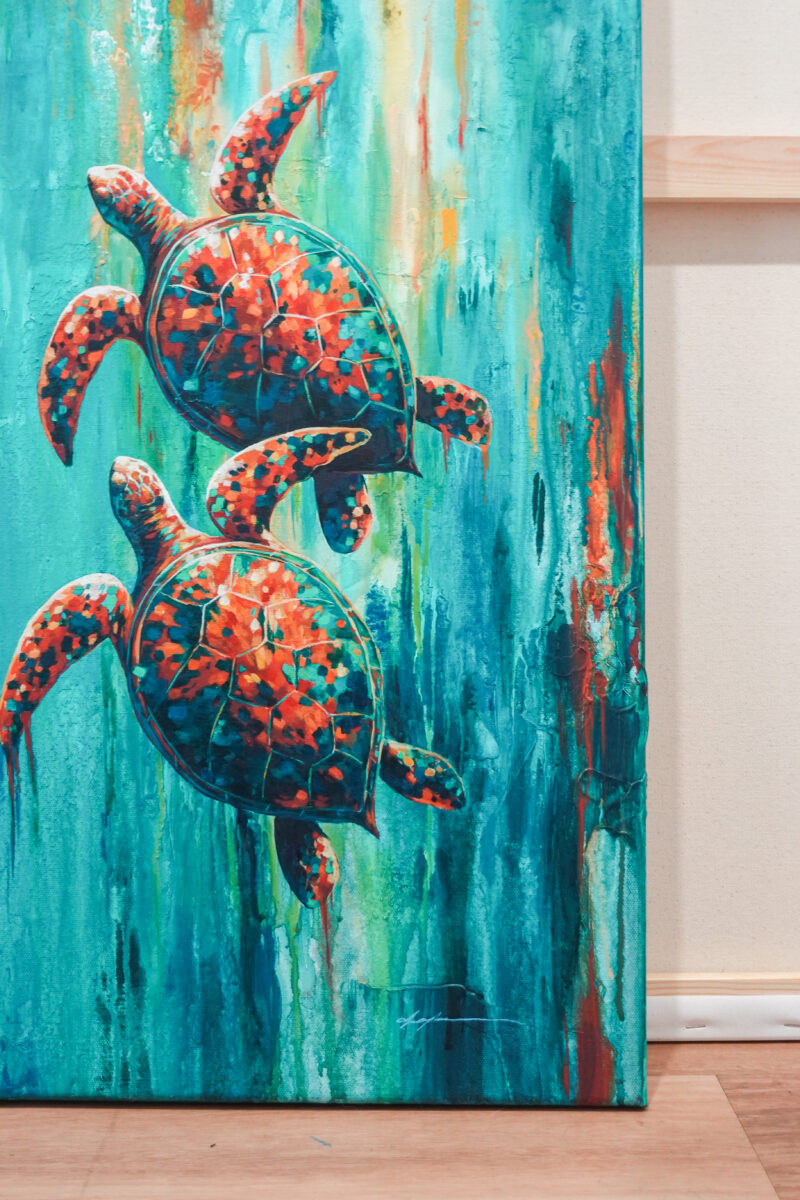 "Wherever The Waves Take Us" original artwork - Image 3